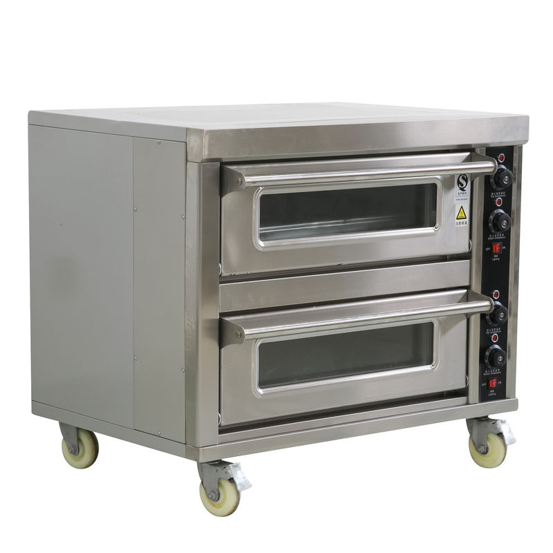 Electric Deck Oven 2 Deck 2 Tray Perfect for Vegetable Processing Plant Application