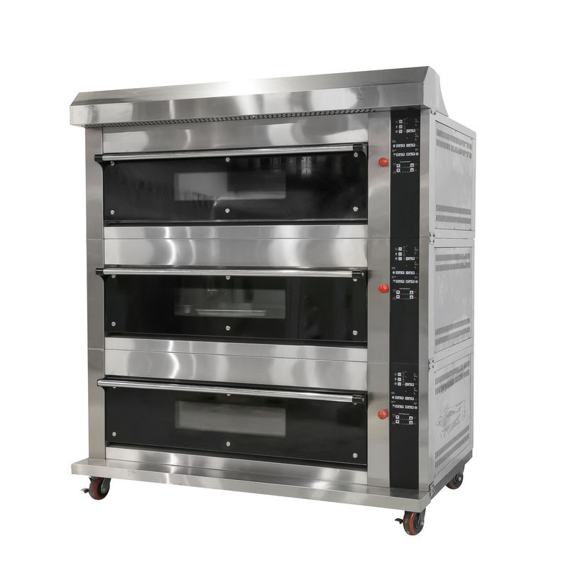 Round Coconut Bread Baking Made Easy with Large Deck Oven Machine at Pie Long Loaf Bakery