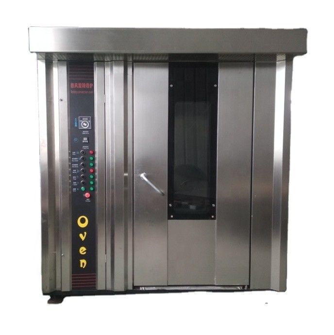 1800*2000*2200mm High Productivity 32 Trays Diesel Bread Rotary Oven for Pastry Maker
