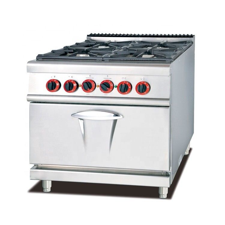4 Burner Combined by Electric Baking Oven for Function Cooking Gas Stove and Cabinet