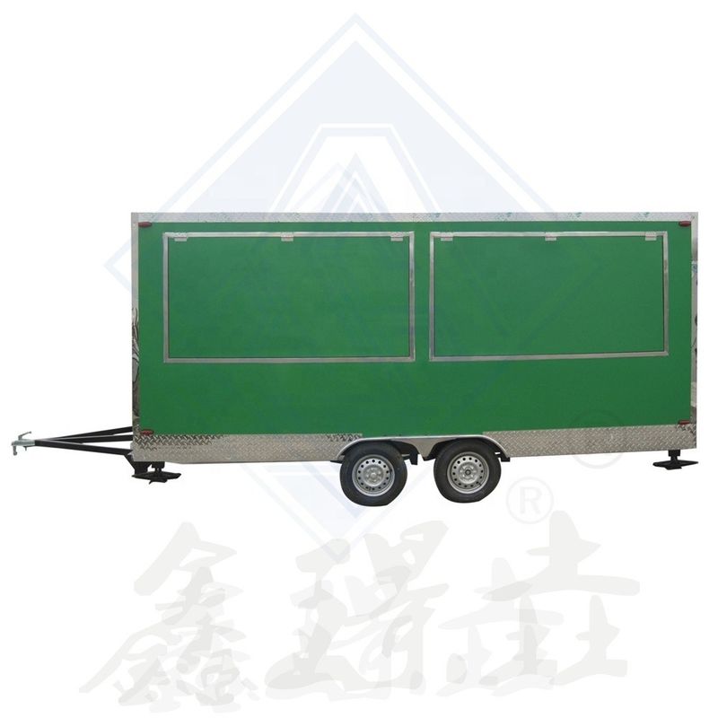 1000 KG Single/Double Axles Mobile Food Truck with Canopy and Video Technical Support