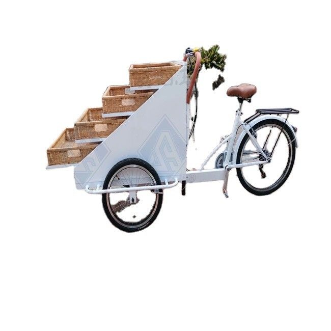 Convenient Dining Three-Wheeled Snack Cart Europe Hot Dog Bread Vending Bike for Market