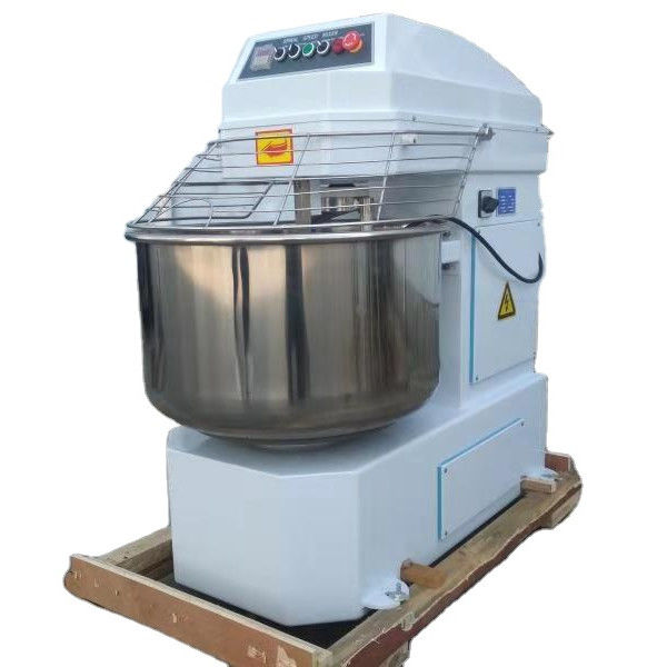 Double Motions Double Speeds Spiral Dough Mixer 100kg Output for Paste in Bakery Shop