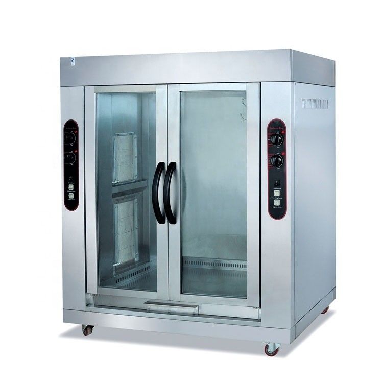 Advanced Style Kitchen Appliance Freestanding Gas Two Full Lamp Rotisserie for Sheep and Pig
