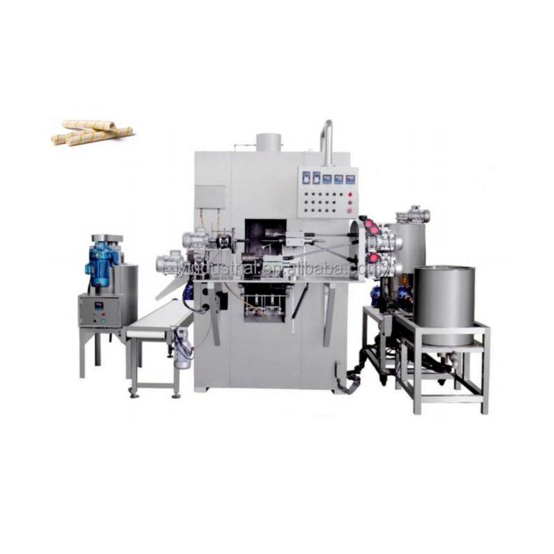 380V Voltage Snack Egg Roll Maker Machine for Industrial Wafer Roll Production
