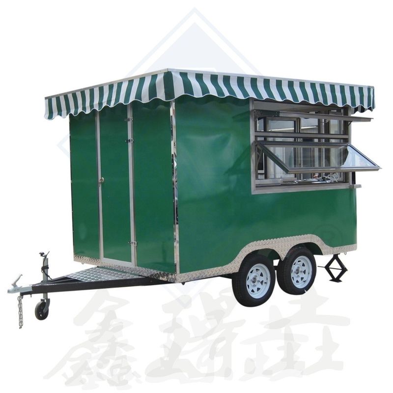 Outdoor Street Vending Mobile Food Truck with Full Kitchen and 320*180*220 Dimensions
