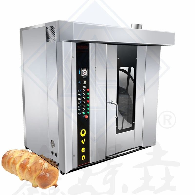 16 Trays Good Gas Electric Diesel with Steam Function Biscuit Cake Bread Automatic Rotary Oven Made