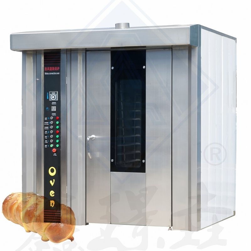 52.5KW 16 Tray Baking Biscuit French Bread Machine Baguette with 50kg/h Rotary Oven