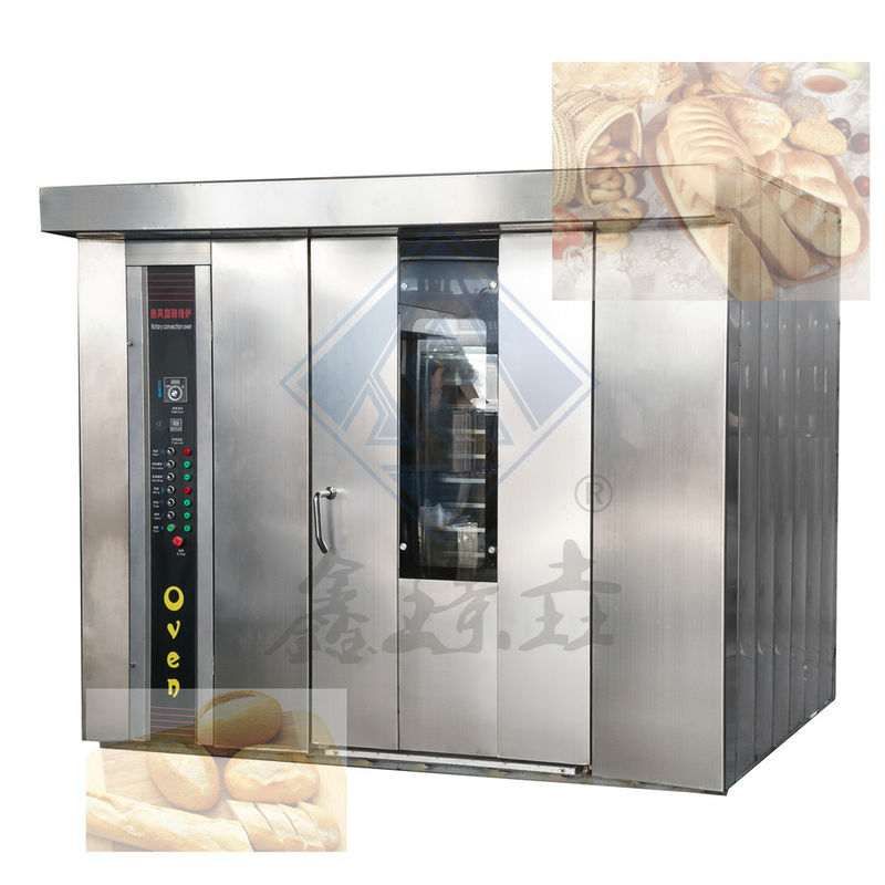 68 Trays Good Gas Electric Diesel with Steam Function Biscuit Cake Bread Automatic Rotary Oven