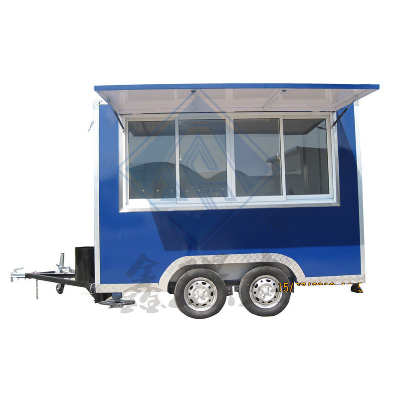 Customized Industrial Square Hot Dog Coffee Food Truck for Outdoor Street Vending