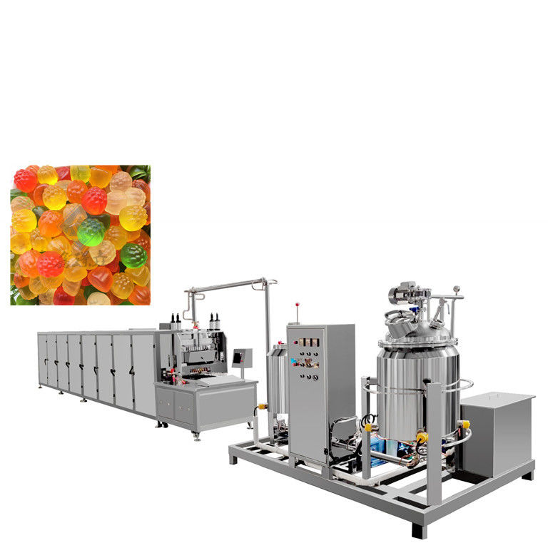 Automatic Toffee Candy Lollipop Bear Making Machine 70KW for Candy Production Line