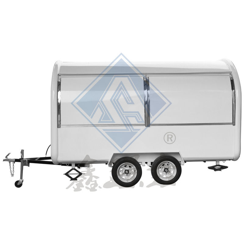Customized Industrial Round Model Mobile Hot Dog Coffee Food Truck with 3.5M Double Axle