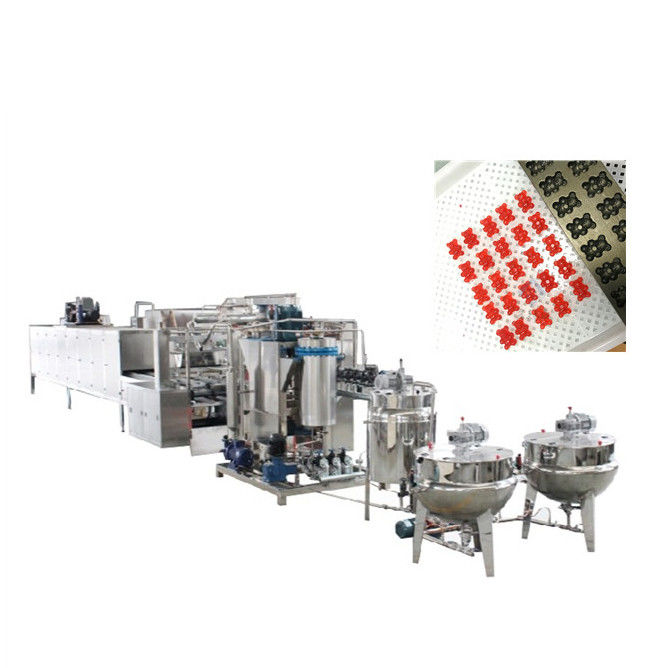 Industrial 150kg/h Hard Candy Making Machine for Toffee Sweets Lollipop Bear Production