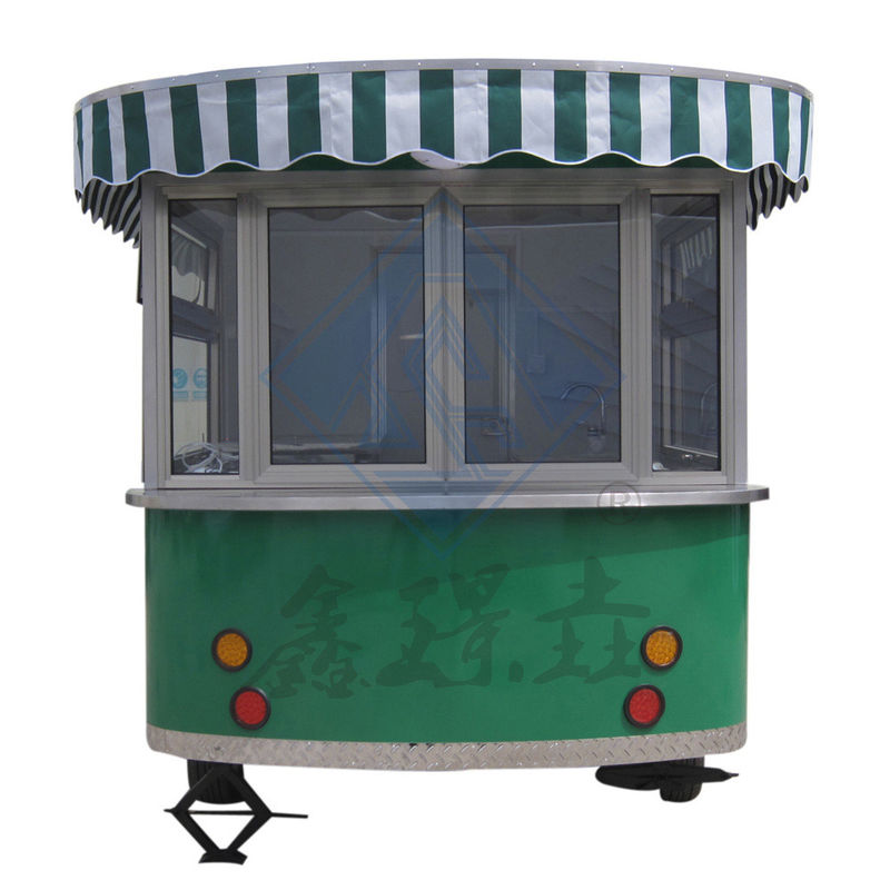Customized Industrial Round Model Mobile with Canopy Corn Food Truck 5M Double Axle Nice Design