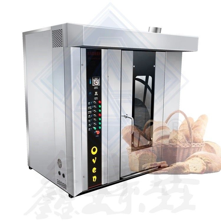 Stainless Steel 16 Trays Electric Type Rotary Oven For Bakery Shop Lead The Industry