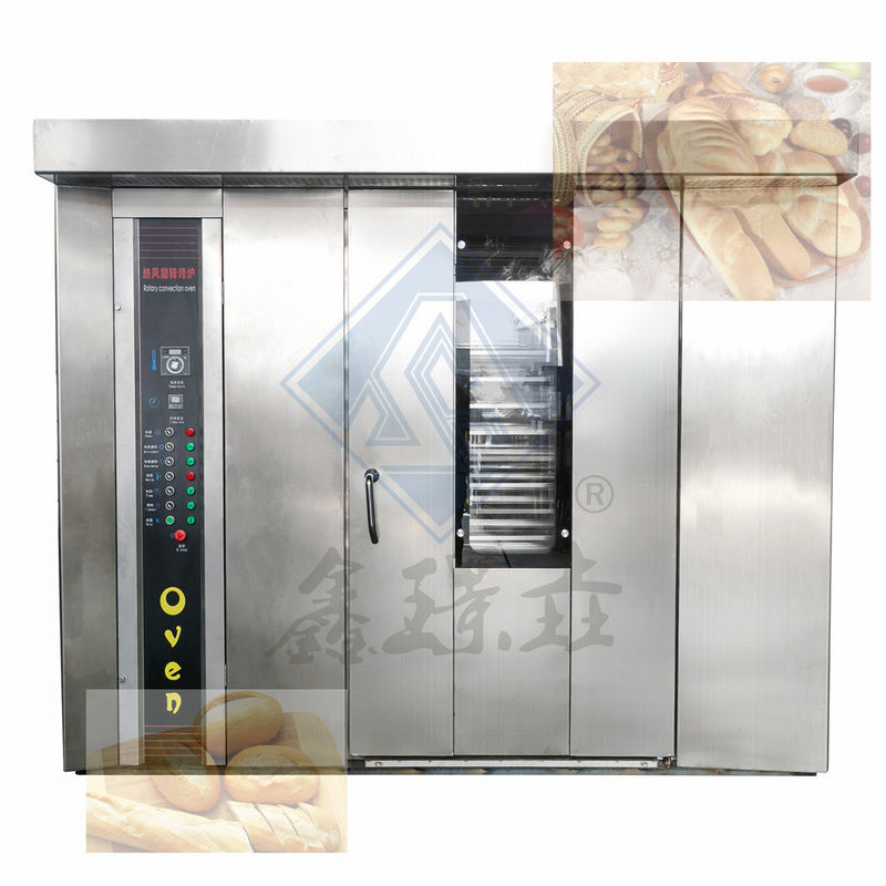 64 Tray Bread Rotary Oven Long Service Life Automatic Bread Baking Trays Equipment Made