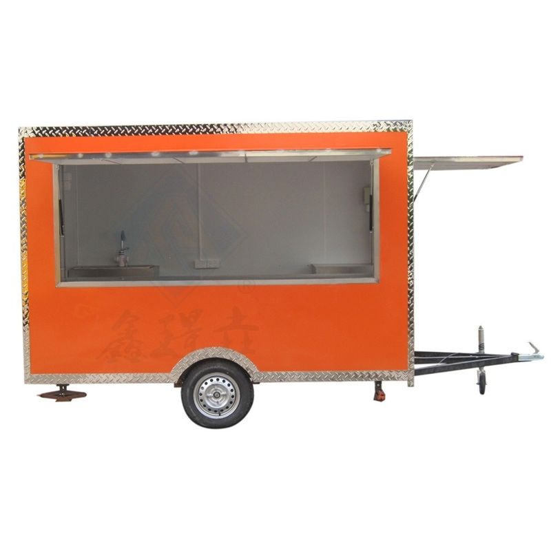 Mobile Ice Cream and Hot Dog Dining Fast Food Cart for Customized Vending Snack