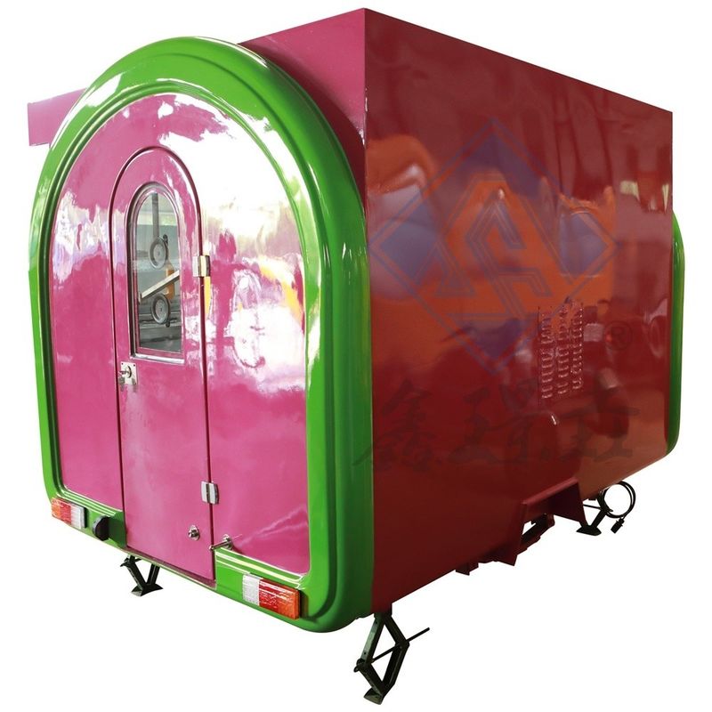 Small Mobile Food Car for Outdoor Street Vending Leisure Fast Food Equipment