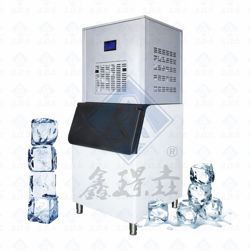 Sanyo Compressor Powered Stainless Steel Cube Ice Maker for Quick Ice Production
